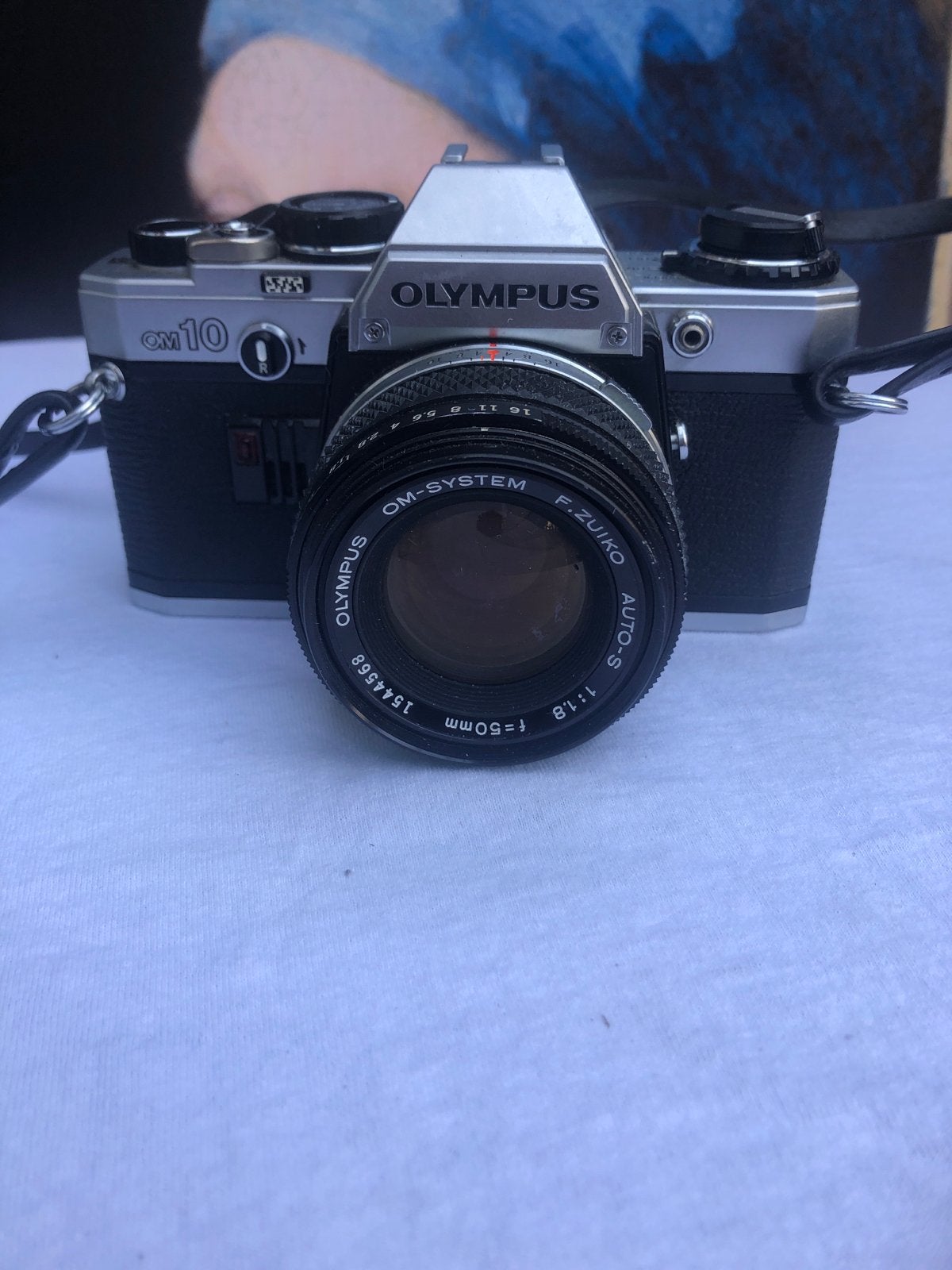 Olympus OM10 spiegelreflexcamera met 50mm f/1.8 lens, Ophalen of Verzenden, Gebruikt, Spiegelreflex, Olympus