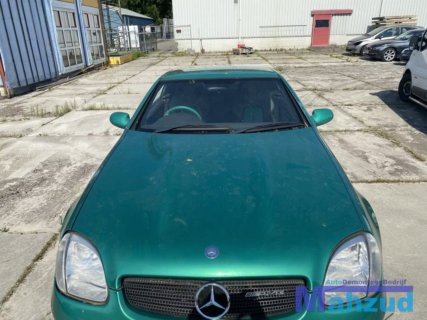 MERCEDES SLK R170 Groen 252 Motorkap 1996-2004, Gebruikt, Mercedes-Benz AG, Mercedes-Benz, Ophalen of Verzenden