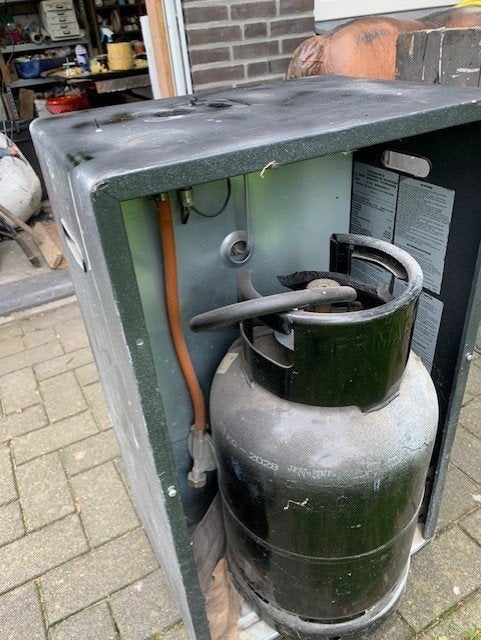 gas- bijzet kachel, Ophalen, Gebruikt, Gas, Vrijstaand