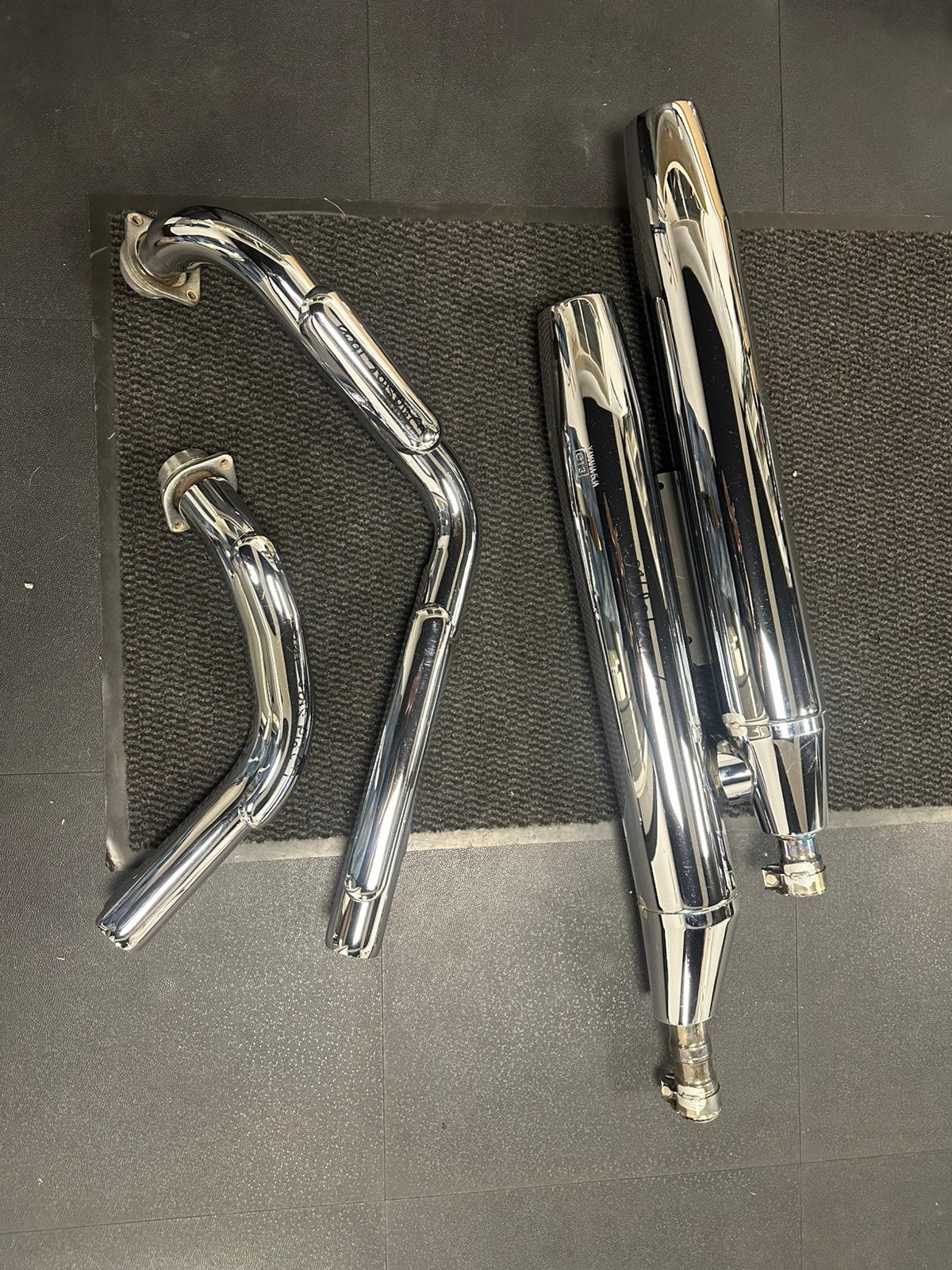 Uitlaat bochten en dempers voor Yamaha XV1600 Wildstar, Motoren, Ophalen of Verzenden
