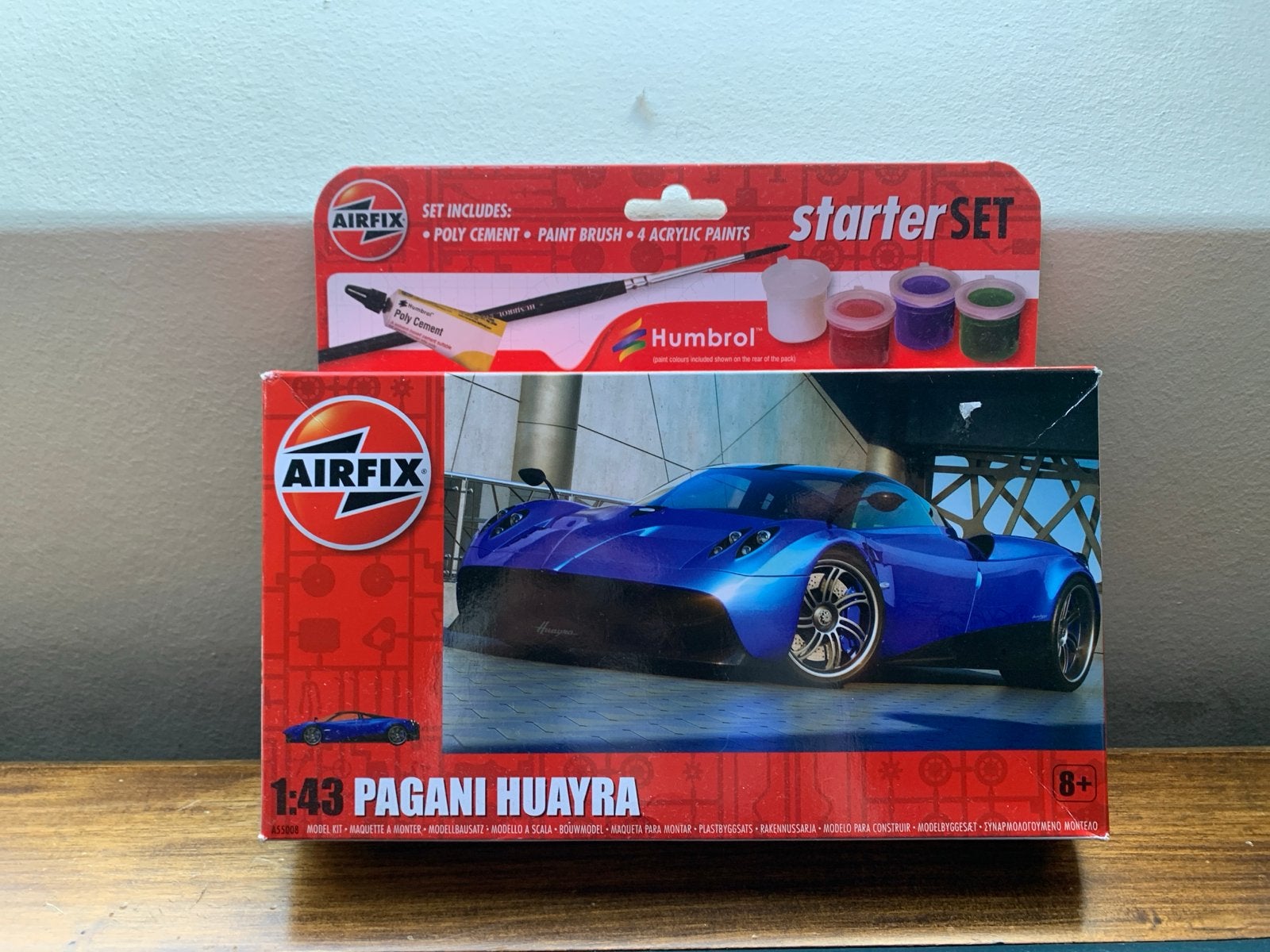 Airfix Pagani Huayra Modelbouw Starter Set 1:43, Auto, 1:32 tot 1:50, Nieuw, Ophalen of Verzenden