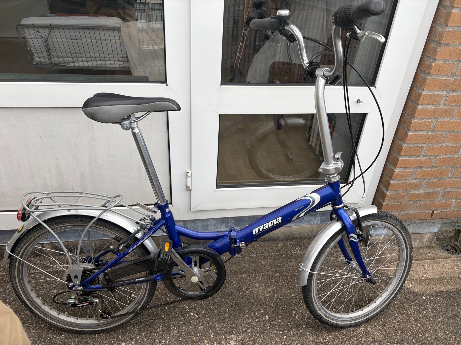 Oyama vouwfiets, Ophalen, 20 inch of meer, Gebruikt, Velgrem