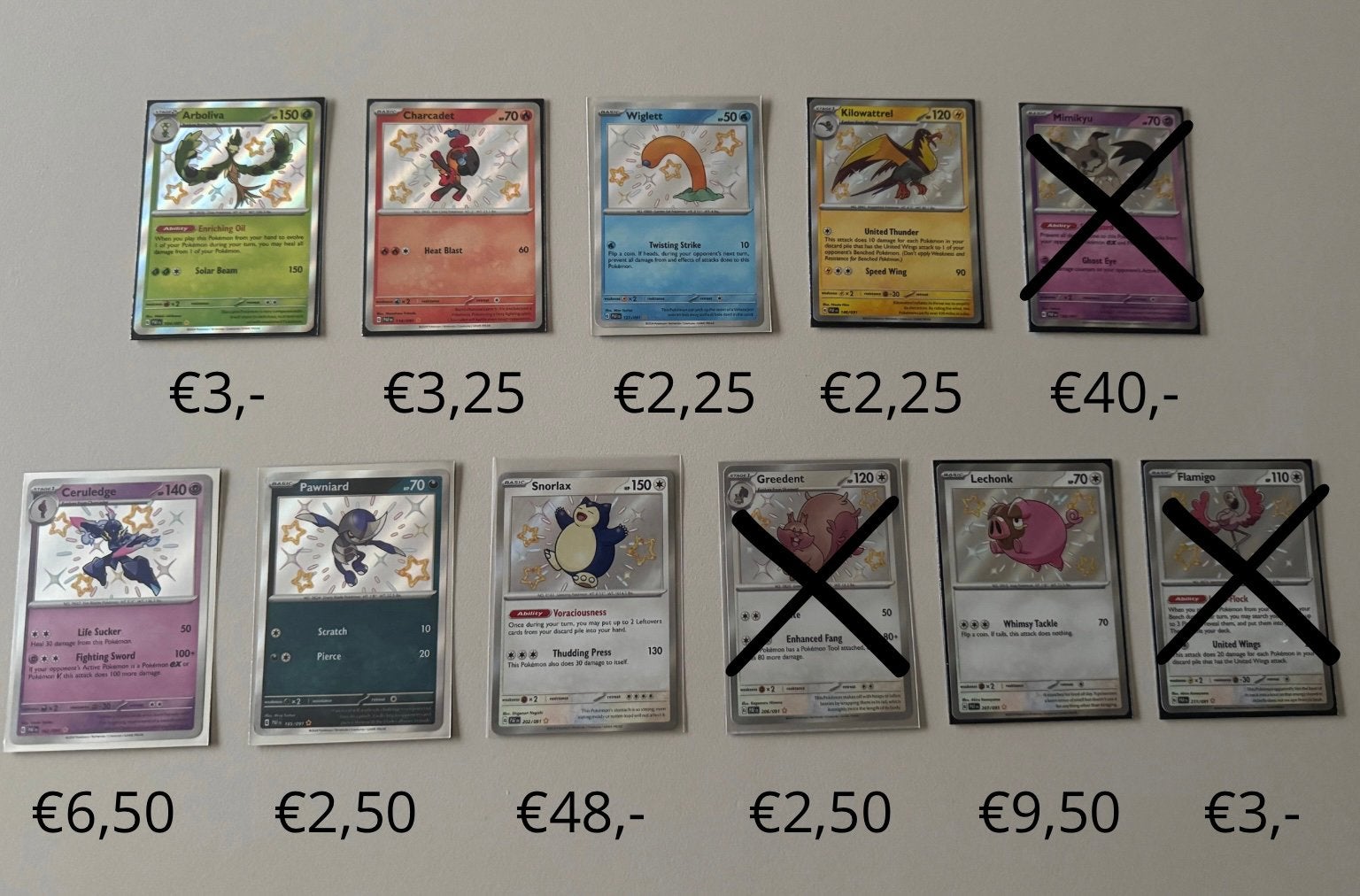 Paldean Fates Shiny - PAF - Near Mint (NM), Ophalen of Verzenden, Zo goed als nieuw, Meerdere kaarten, Foil