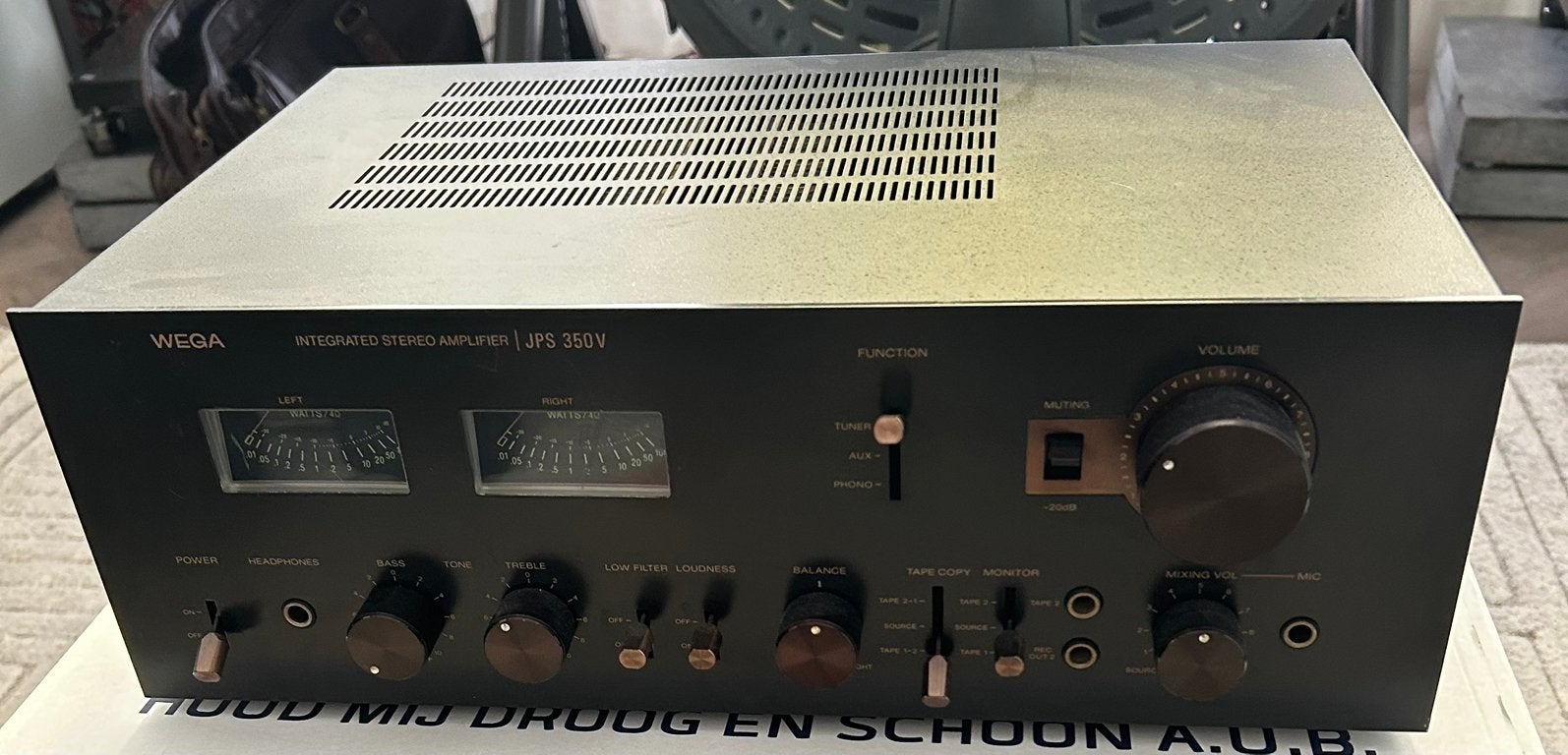 Wega JPS 350 V vintage versterker, Overige merken, Gebruikt, Ophalen of Verzenden, Minder dan 60 watt