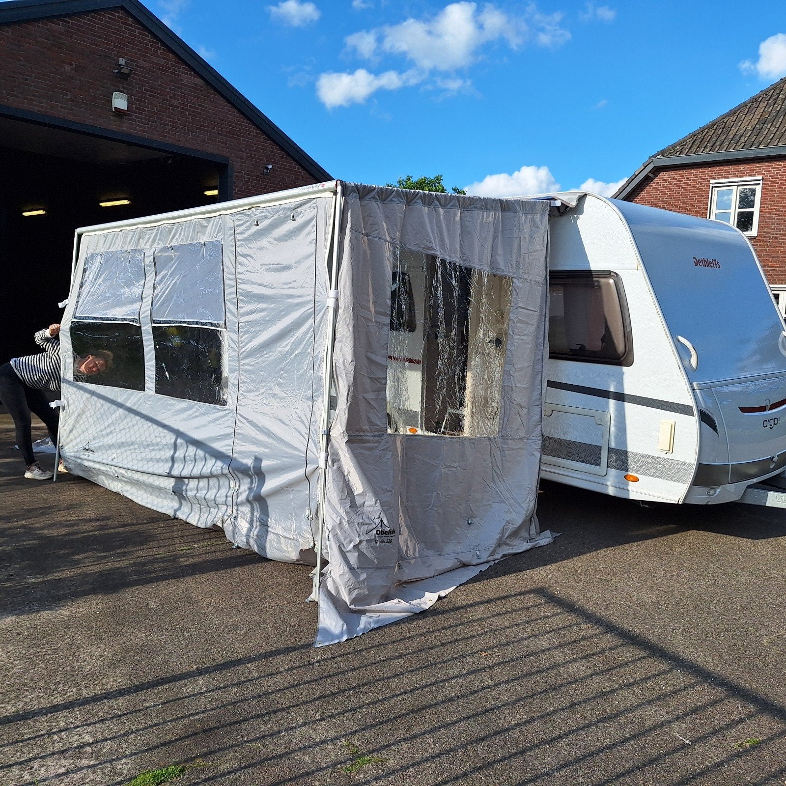 Obelink zijwanden en voorwand voor luifel, Ophalen of Verzenden, Gebruikt, Overige merken
