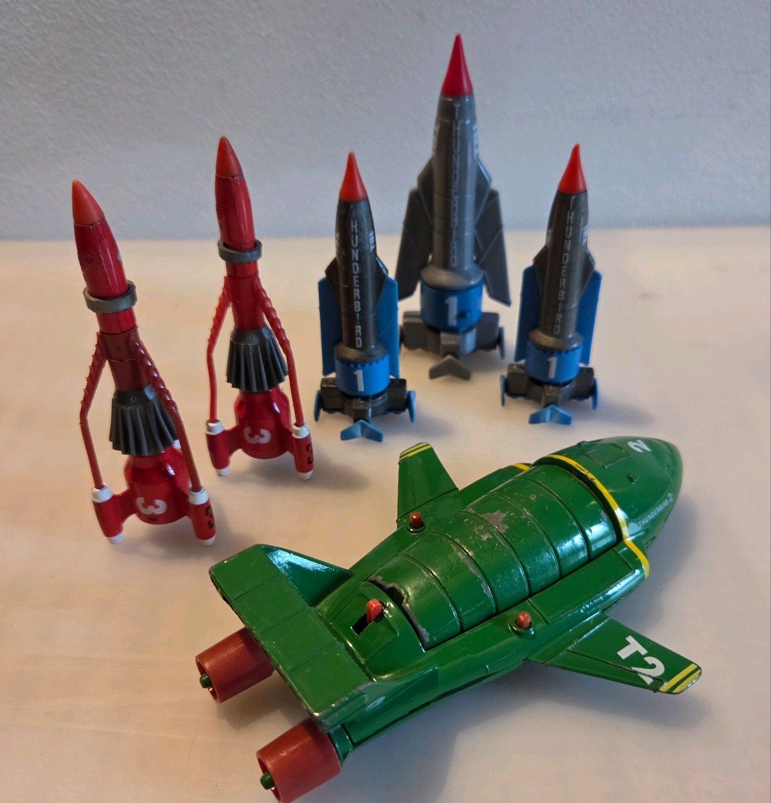 Vintage Thunderbirds diecast collectie - 6 stuks, Verzamelen, Verzenden, N, N, N