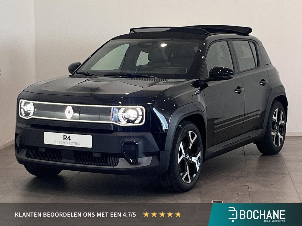 Renault 4 Comfort Range Techno “Plein Sud™" 52 kWh | Nu, Auto's, Renault, 392 km, Stof, Zwart, Nieuw