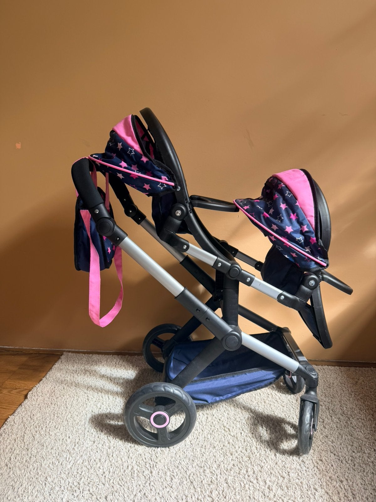 Bayer Design Twin Neo tweeling poppenwagen ZGAN, Kinderen en Baby's, Ophalen, Zo goed als nieuw, Babypop