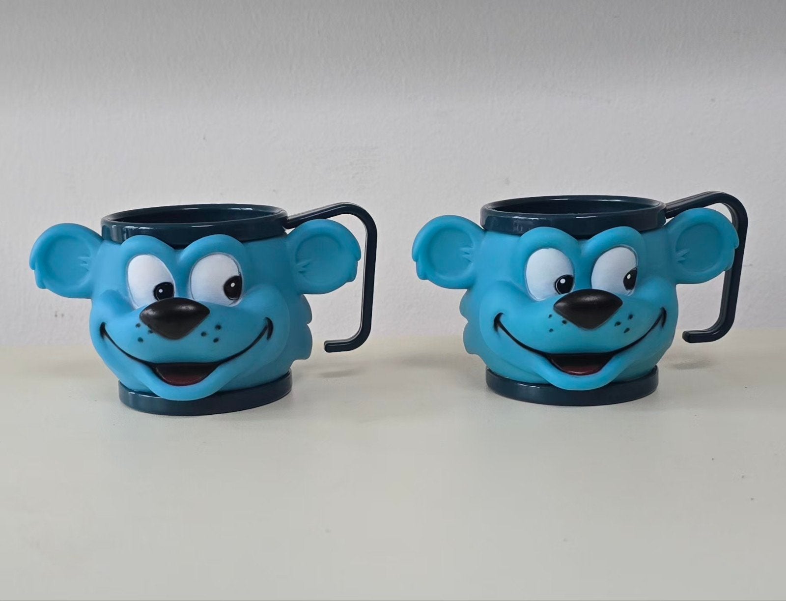 Set van 2 De Beren kinderbekers - Blauwe beren, Ophalen of Verzenden, Zo goed als nieuw