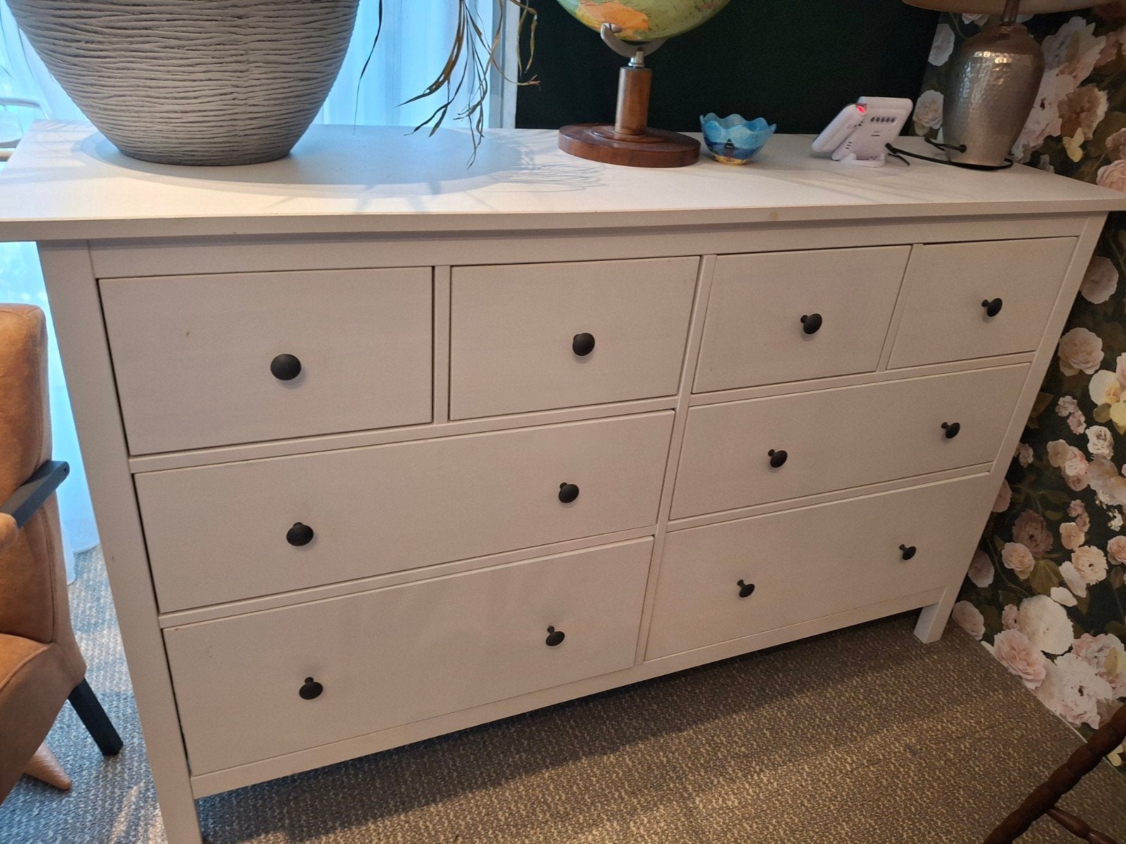 Nette IKEA Hemnes ladekast / commode met 8 lades, Ophalen, Gebruikt, 5 laden of meer, 150 tot 200 cm