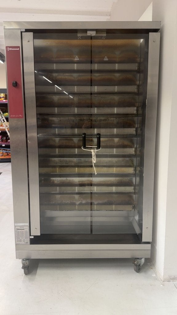 Diamond RVG/8-CM kippengrill gas 48 kippen zonder spitten, Ophalen of Verzenden, Gebruikt, Fornuis, Frituur en Grillen