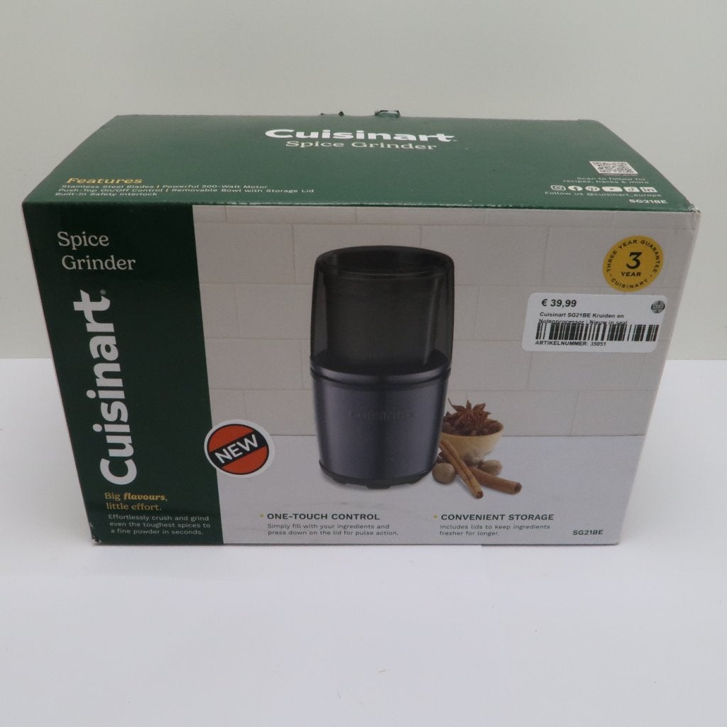 Cuisinart SG21BE Kruiden en Notenprocessor | Nieuw in Doos, Flex Ltd., Nieuw, https://flex.com/contact-us, Nobelstraat 10, 5807 GA Oostrum LB, Limburg, Nederland