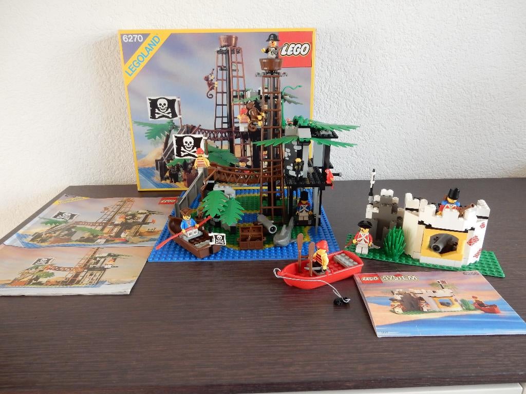 LEGO 6270 FORBIDDEN ISLAND + 6266 KANON STELLING, Lego, Zo goed als nieuw, Pirates, Ophalen of Verzenden