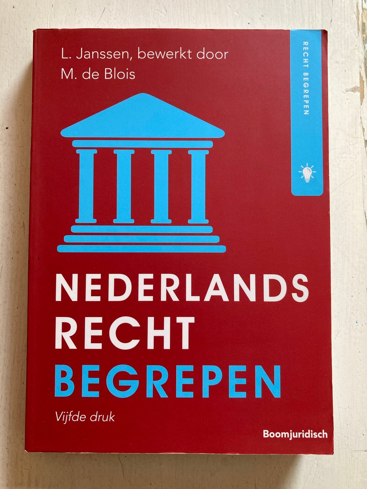 Nederlands Recht Begrepen - Vijfde Druk, Boeken, Ophalen of Verzenden, Gamma, Zo goed als nieuw, HBO