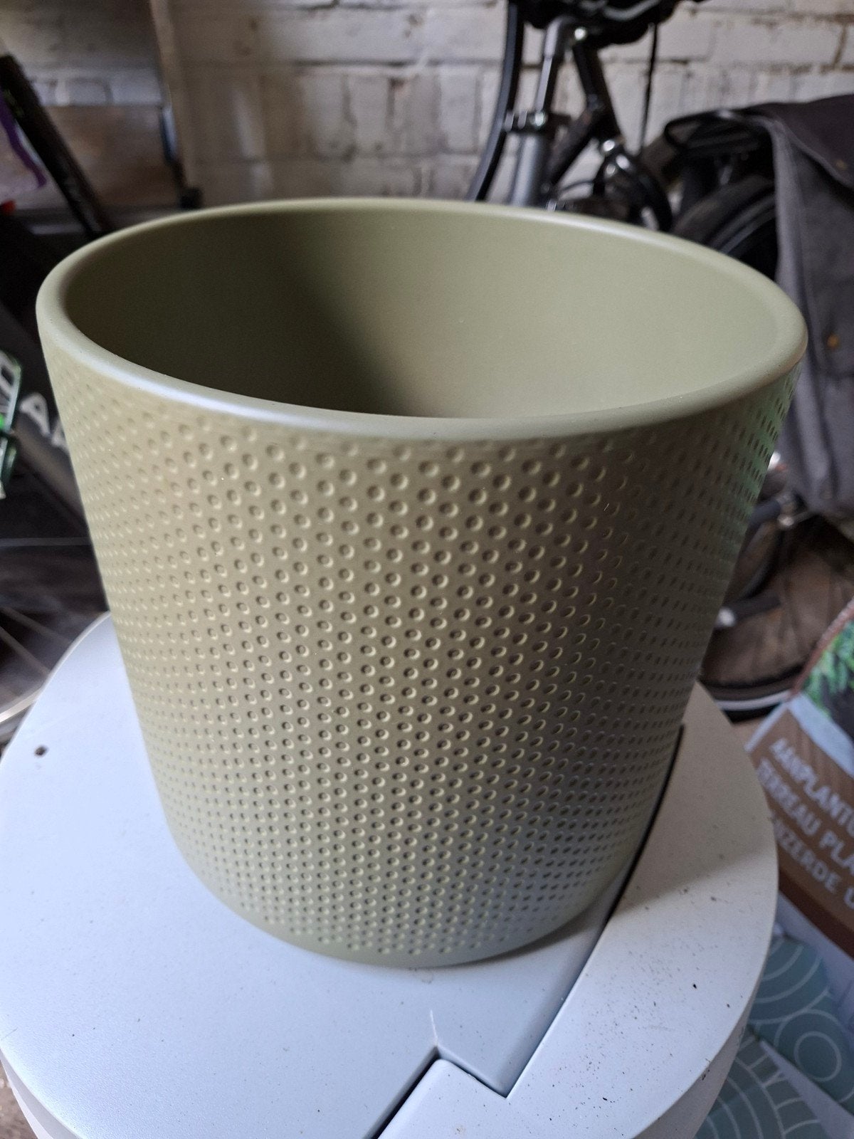 Bloempotten Mica Era 23cm groen, Ophalen, Rond, Binnen, Aardewerk