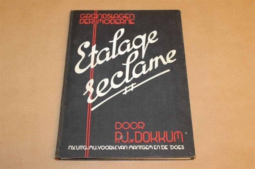 Grondslagen Moderne Etalage-Reclame — Etaleren, Reclame 1938, Reclamebord, Gebruikt, -, -