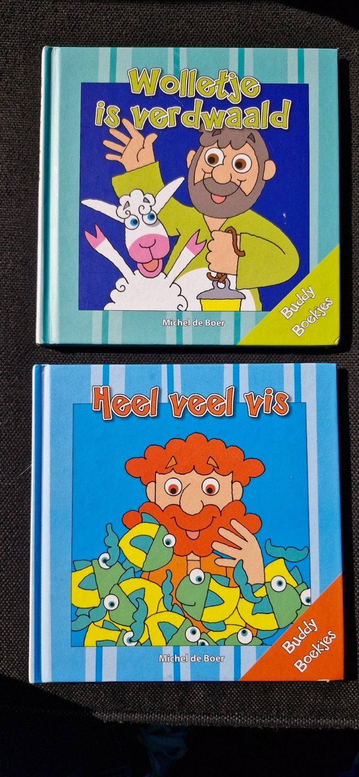 2x Buddy Boekjes: Wolletje is verdwaald & Heel veel vis, Ophalen of Verzenden, Gelezen, Michel de Boer