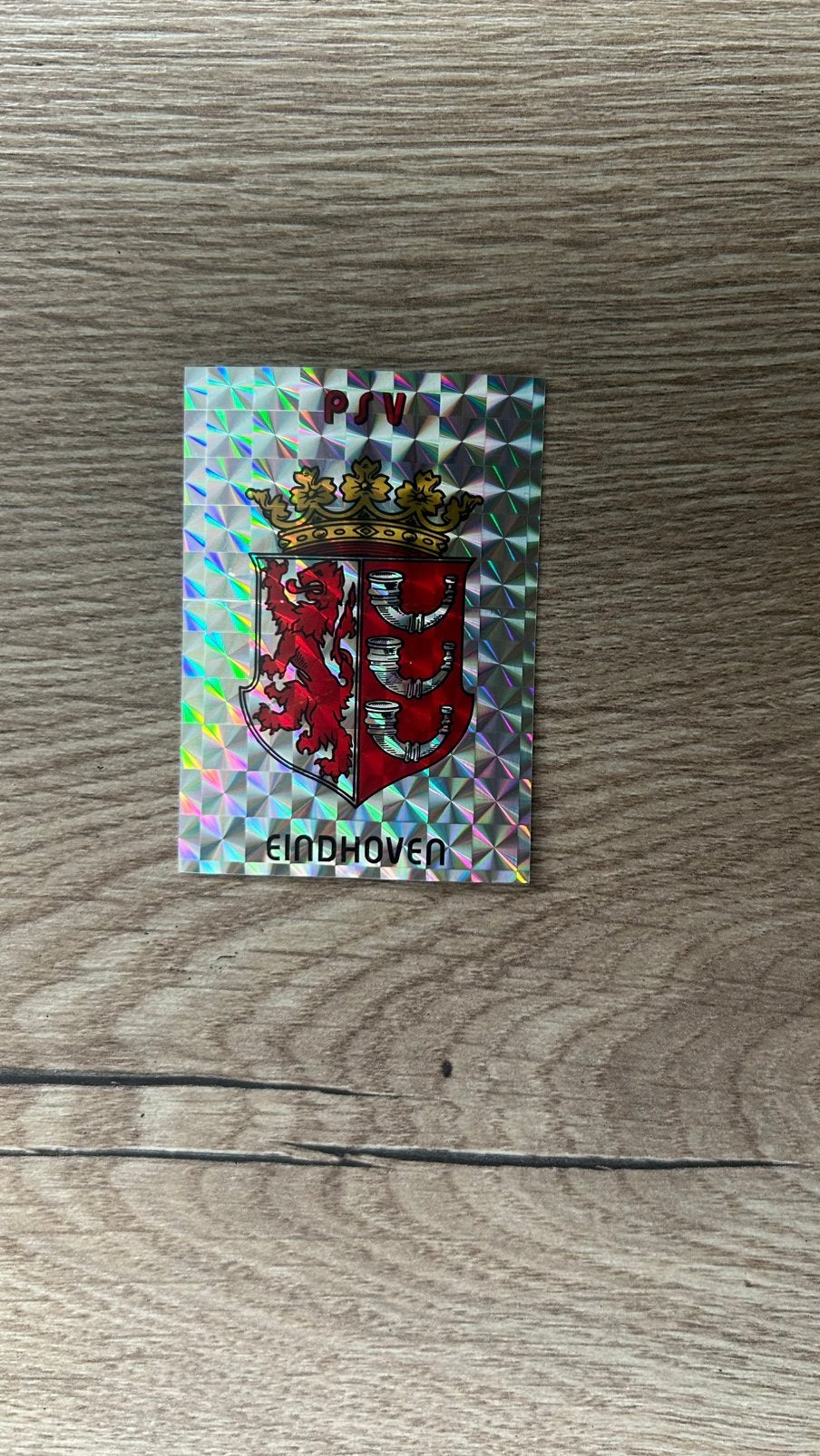 Panini Voetbal 86 plaatje Embleem PSV, Verzenden, Zo goed als nieuw, Sticker