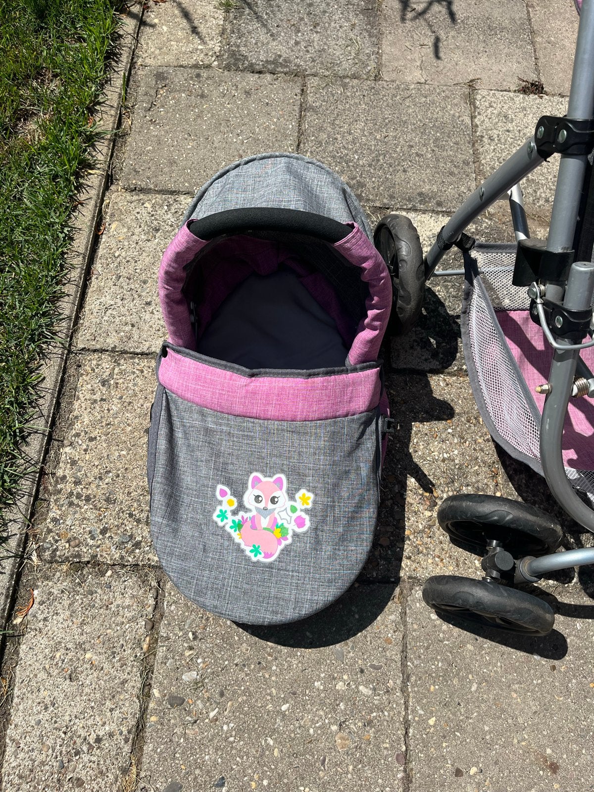 Poppenwagen set met babyborn, wieg en accessoires, Ophalen, Gebruikt, Babypop