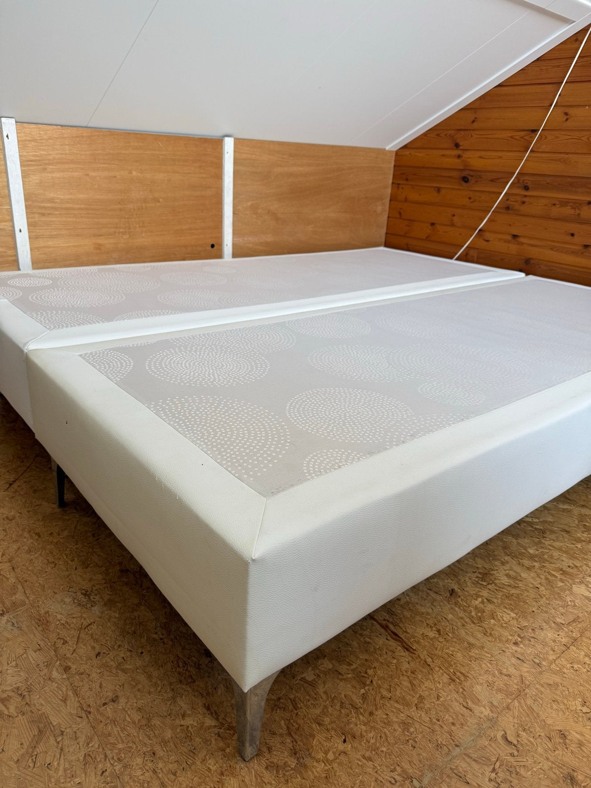 Tweepersoons bedframe - Zo goed als nieuw, Ophalen, Wit, Tweepersoons, Zo goed als nieuw
