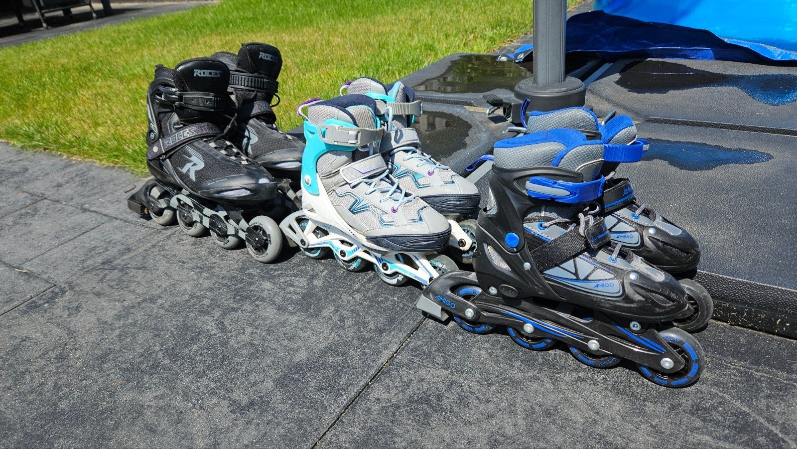Diverse skates (Roces, Oxelo, Amigo), Sport en Fitness, Schaatsen, Gebruikt, Overige typen, Overige merken, Ophalen of Verzenden