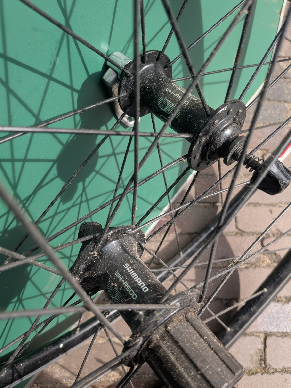 Shimano WH-R500 Wielset - Gebruikt maar géén slag er in, Wiel, Gebruikt, Ophalen of Verzenden, Aluminium