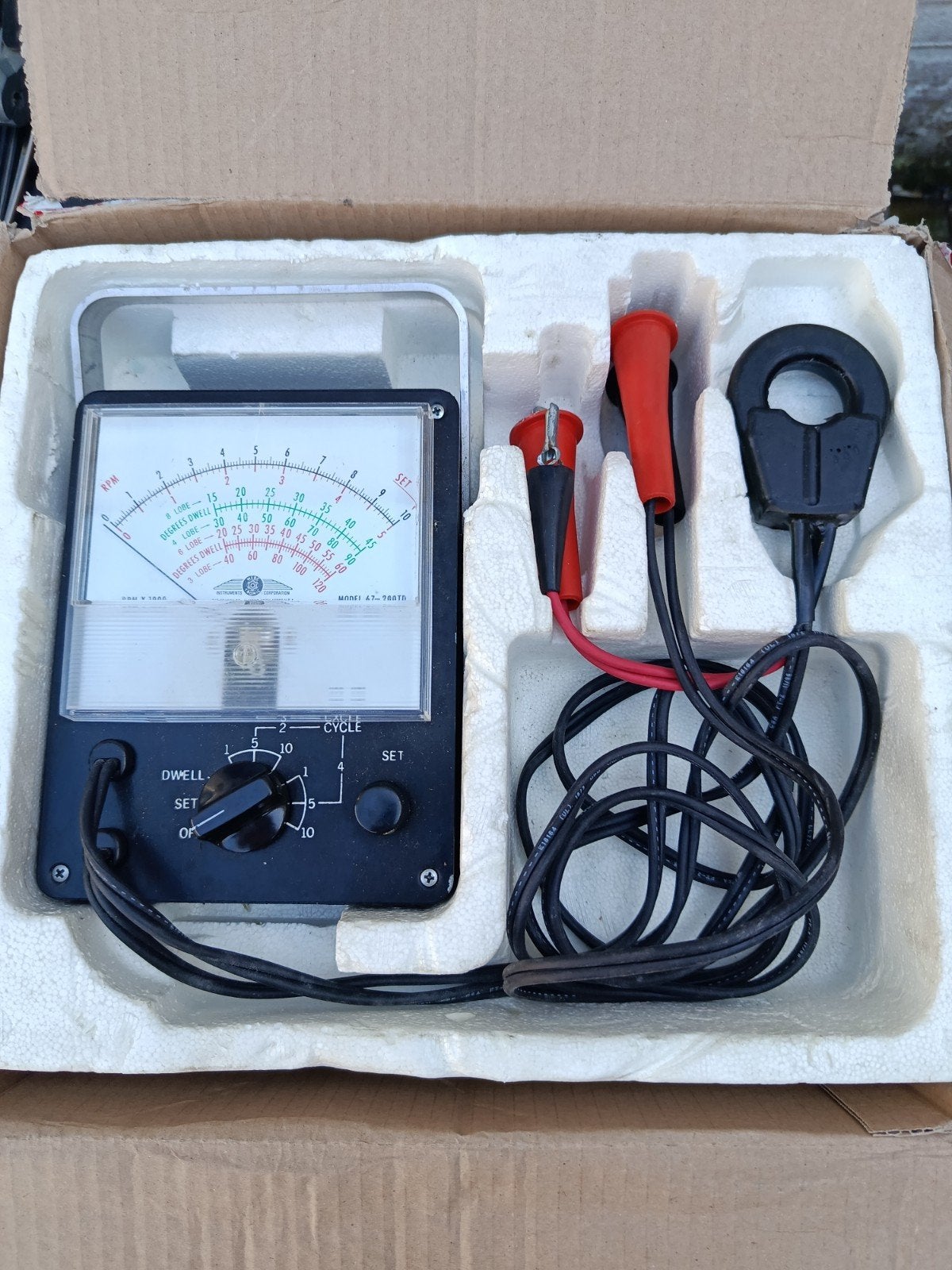 Vintage Mercury Instruments Dwell Toerentellelr 67-200T, Ophalen of Verzenden, Gebruikt