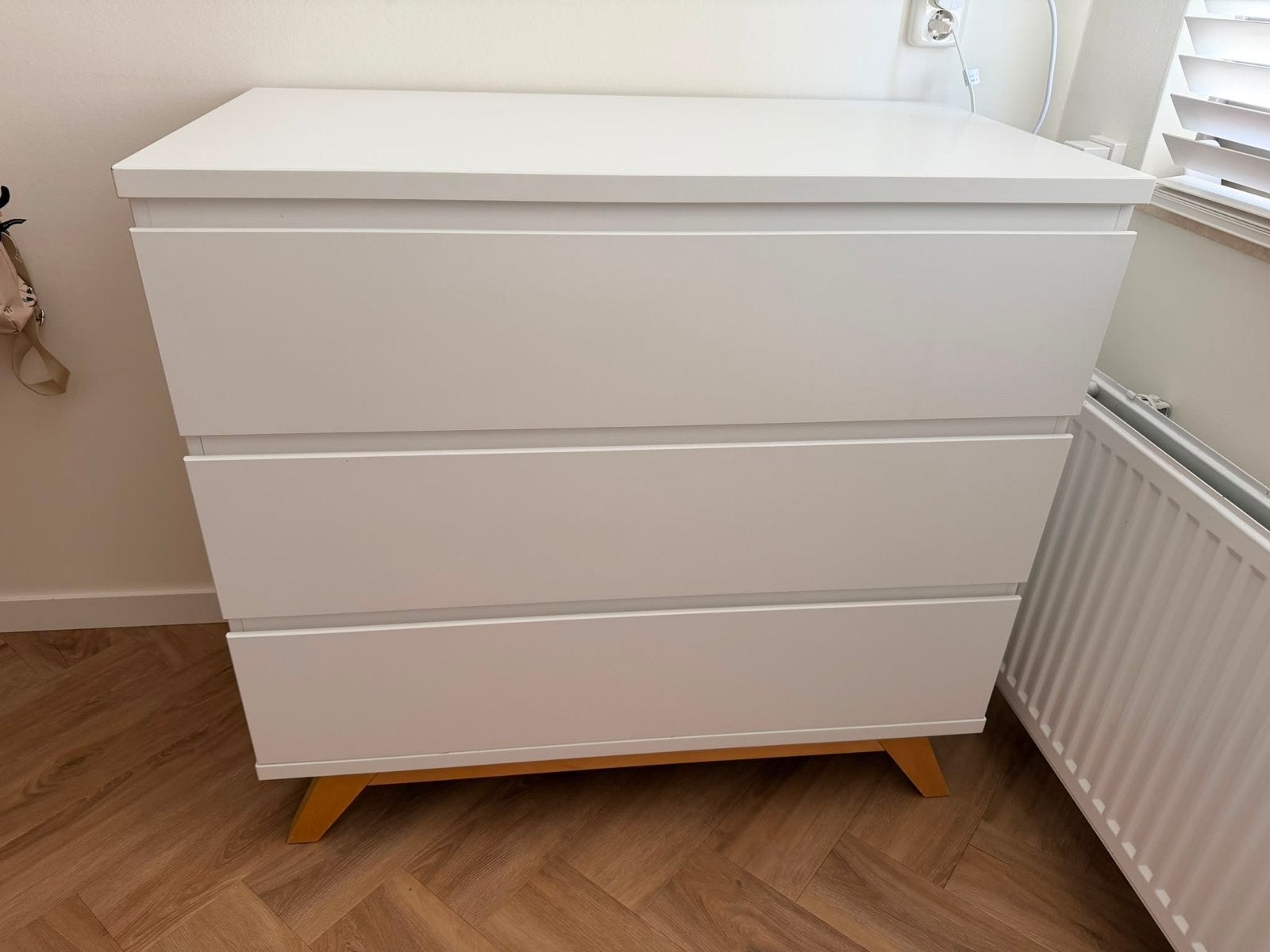 Commode Bopita Lynn 3-lades, Ophalen, Gebruikt, 50 tot 70 cm, 100 cm of meer