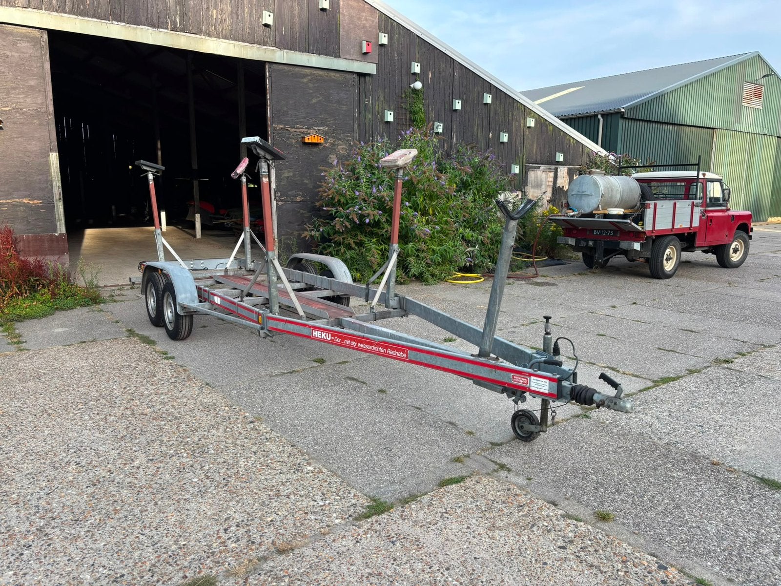 Geremde HEKU kielboot trailer, Watersport en Boten, Ophalen, Zo goed als nieuw