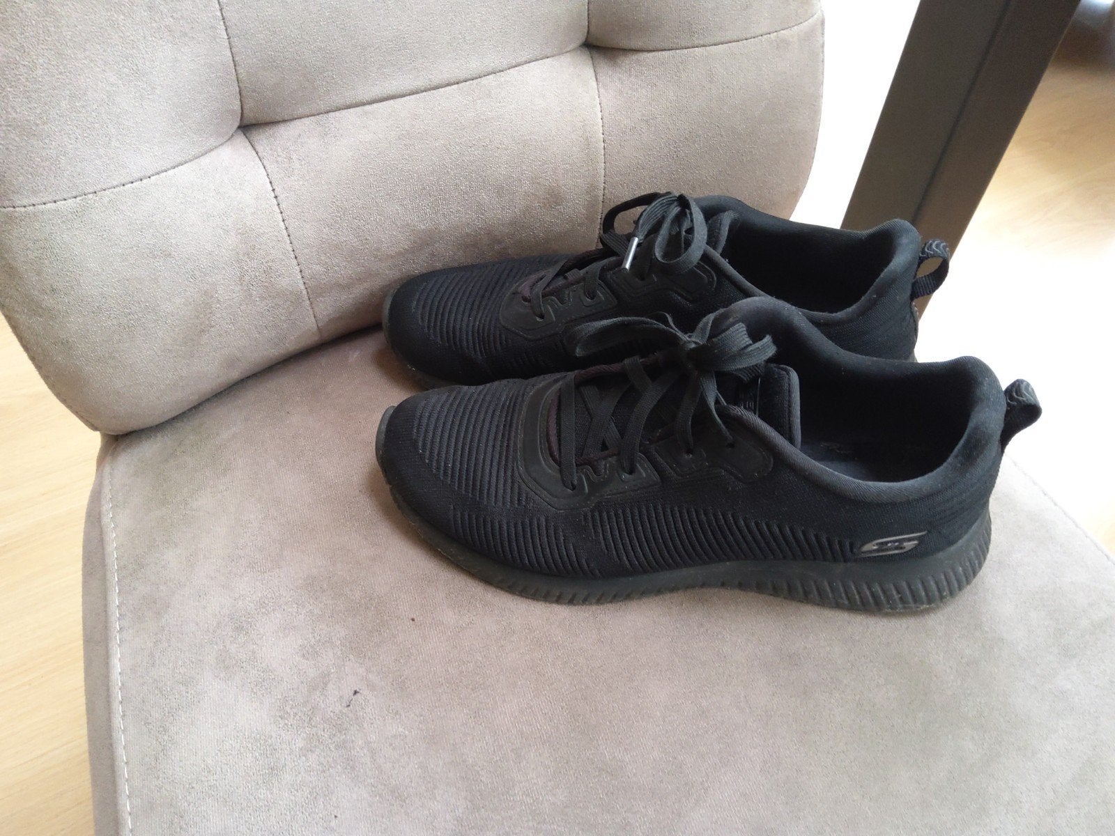 Zwarte skechers, maat 39., Ophalen of Verzenden, Gedragen, Zwart, Sneakers of Gympen