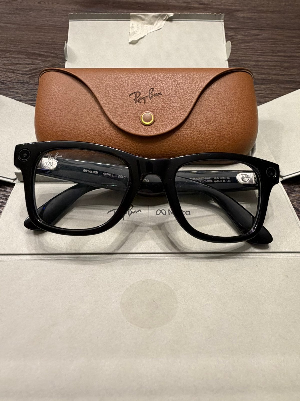 Ray-Ban Meta Wayfarer Gen 2 – Transitions | nieuw met bon!, Ophalen of Verzenden, Zo goed als nieuw, Zwart, Ray-Ban