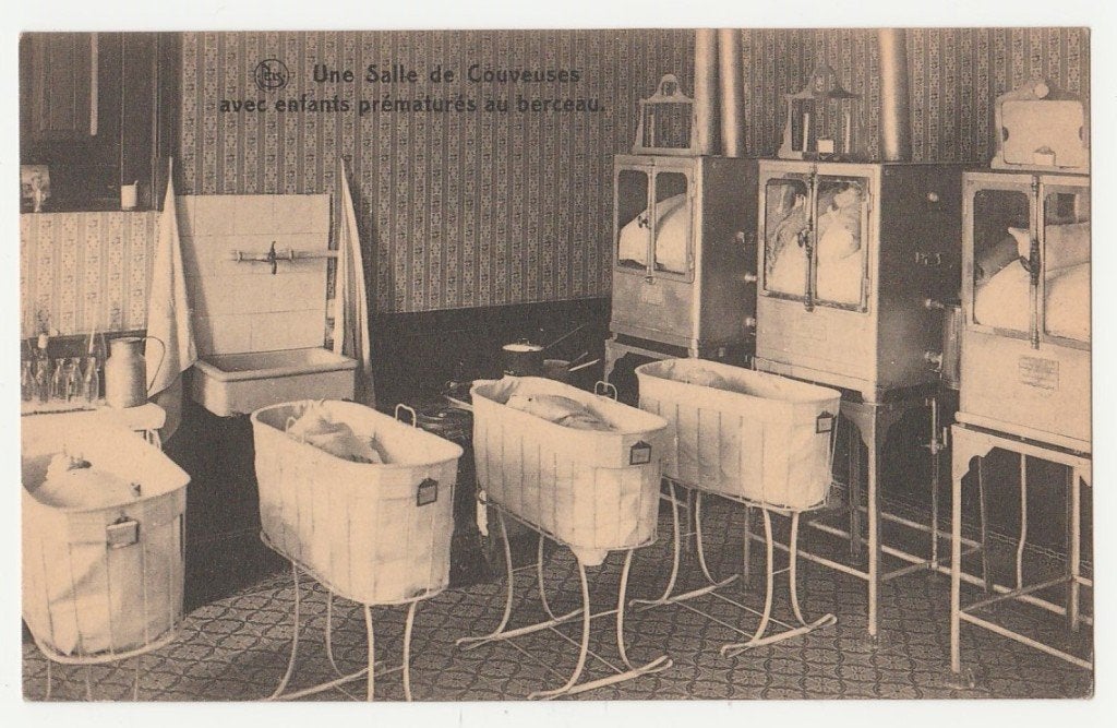 Kraamverpleging.  Couveuses., Verzenden, 1920 tot 1940, Ongelopen, Overige thema's