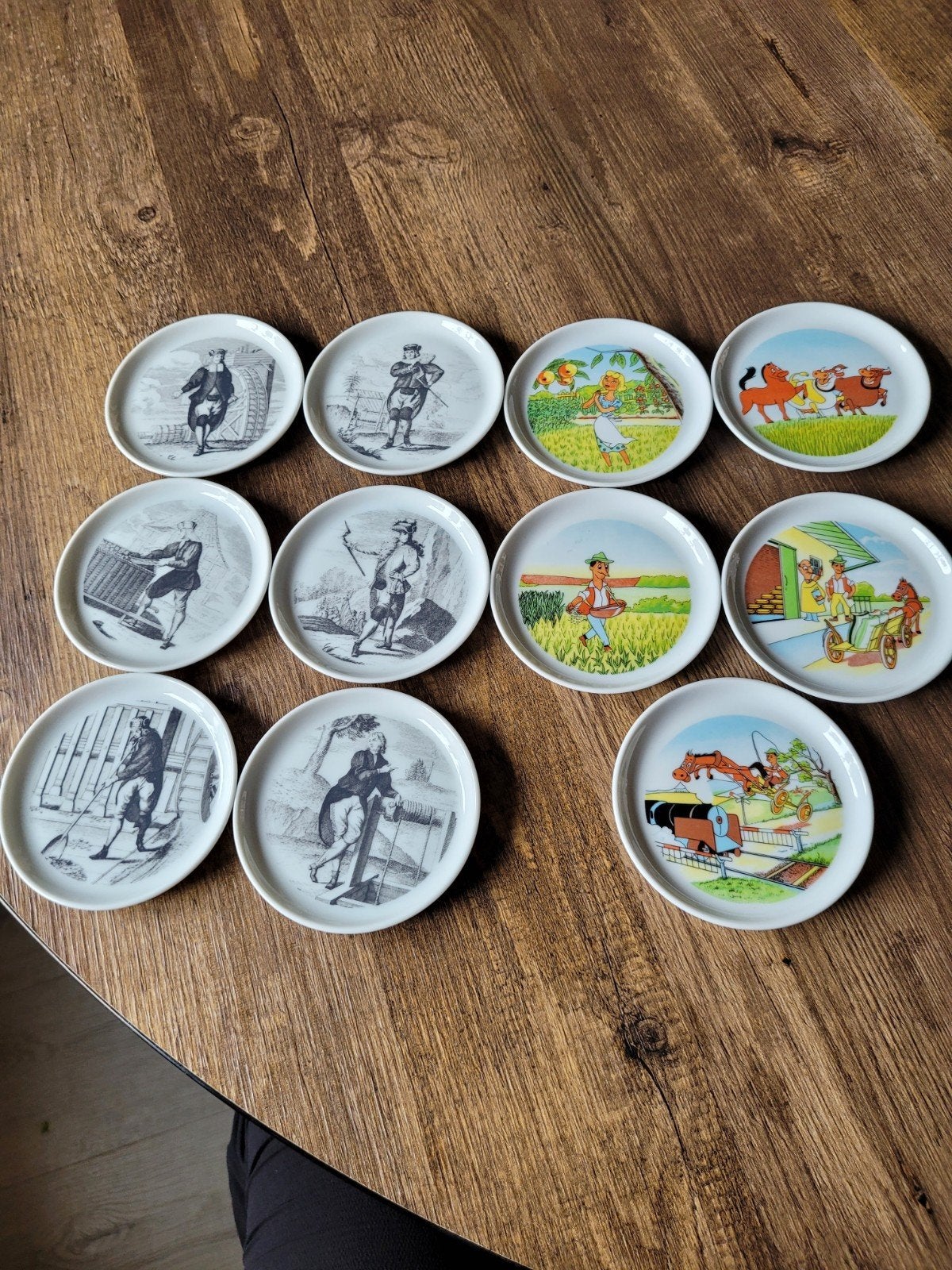 11 FURSTENBERG PORSELEINEN ONDERZETTERS., Ophalen of Verzenden