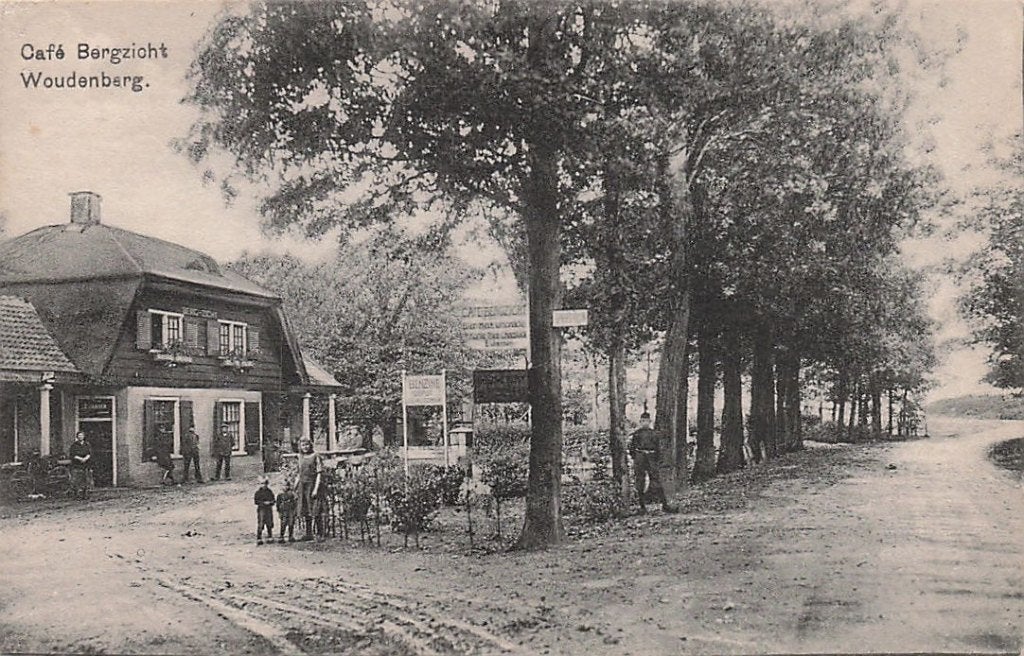 AZ912 Woudenberg Cafe Bergzicht ca. 1915 uitg. Jansen, Verzenden, Voor 1920, Ongelopen, Utrecht