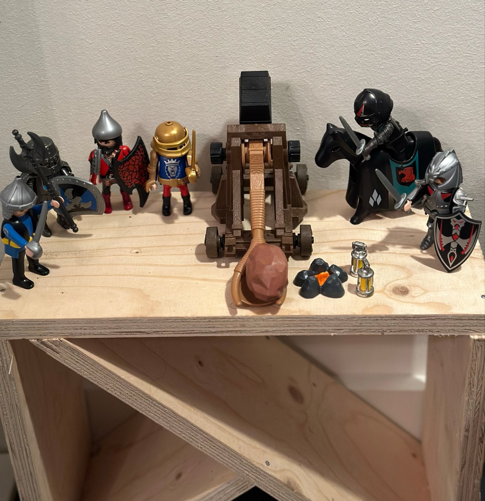 Playmobil ridders, paard en kanon, Gebruikt, Complete set, Ophalen of Verzenden, Knights