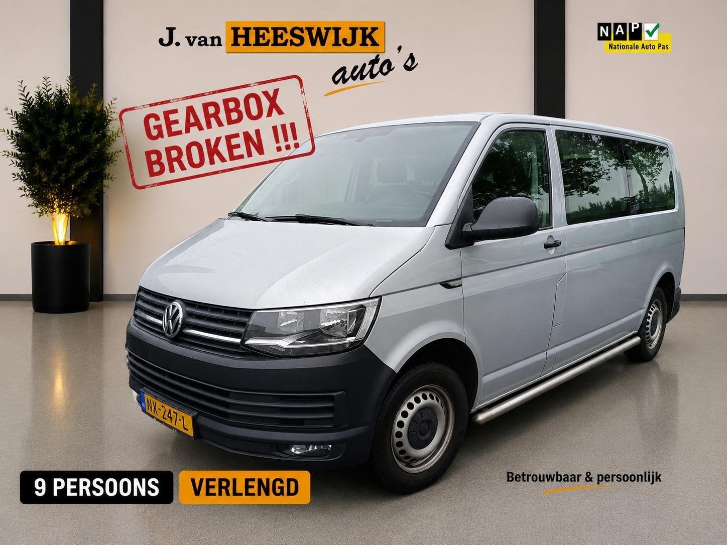 Volkswagen Transporter Kombi 2.0 TDI L2H2 Highline € 14000, Auto's, Voorwielaandrijving, Gebruikt, 255 €/maand, 1794 kg