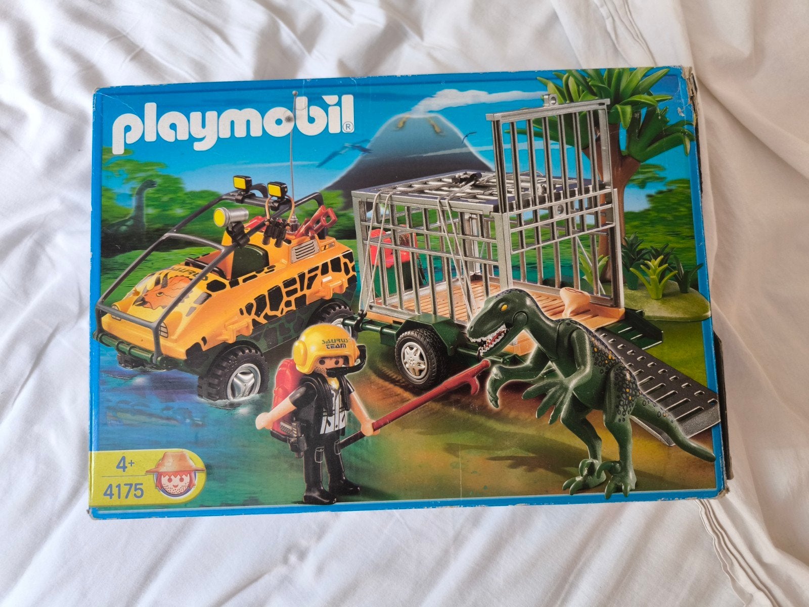 Playmobil 4175 Dinosaurus Transport met Jeep en Trailer