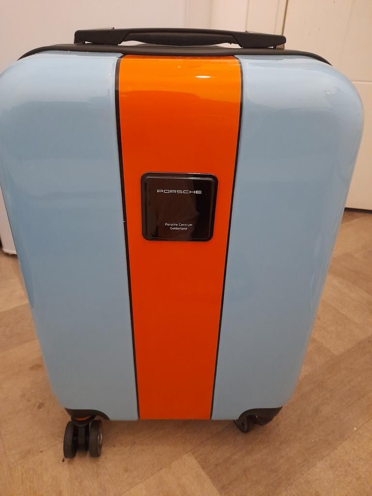 Porsche Carry-on Koffer - Gulf Livery, Wieltjes, Gebruikt, 50 tot 60 cm, Hard kunststof
