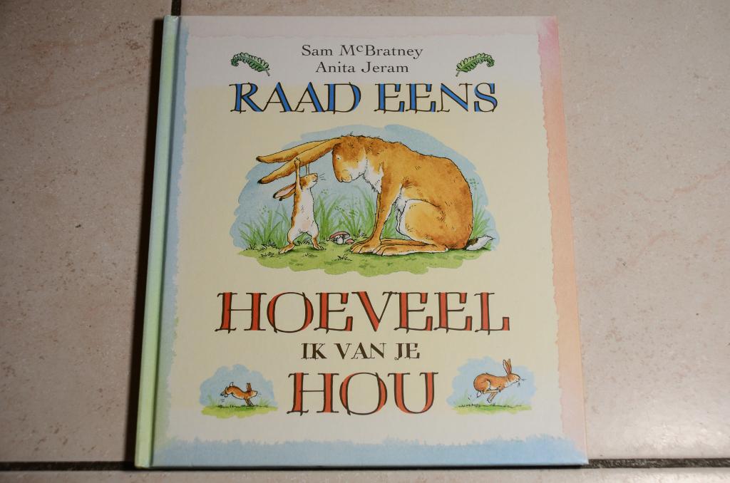 Raad eens hoeveel ik van je hou / Sam McBratney Anita Jeram, Ophalen of Verzenden, Zo goed als nieuw, Fictie algemeen, Voorleesboek