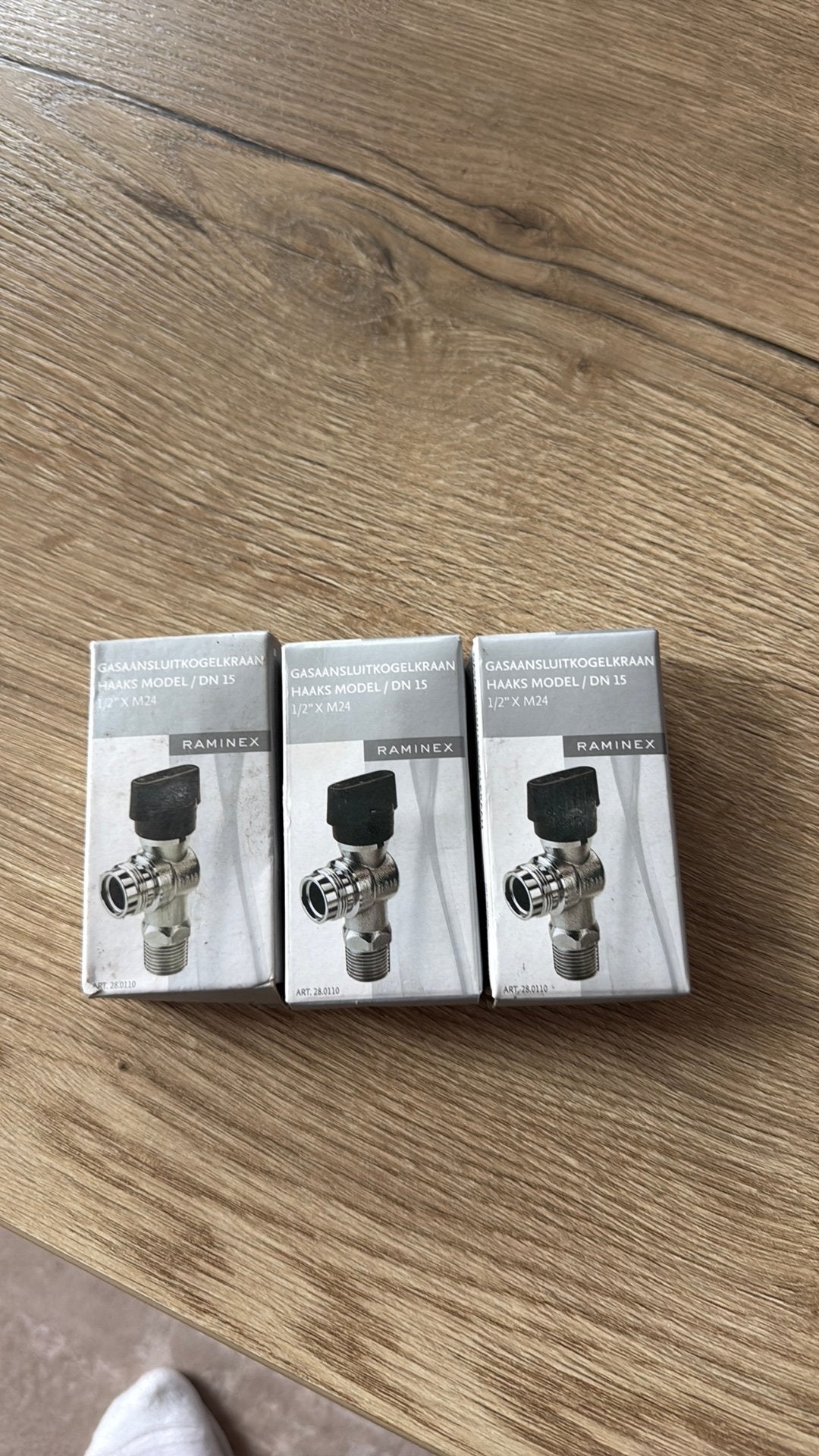 Raminex Gasaansluitkogelkraan Haaks Model 1/2" X M24, Doe-het-zelf en Verbouw, Ophalen, Nieuw, Overige typen
