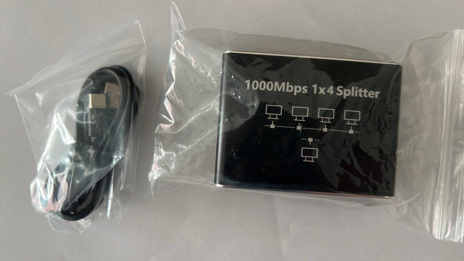 Ethernet switch 1 x 4 Splitter (Nieuw)., Ophalen of Verzenden, Nieuw