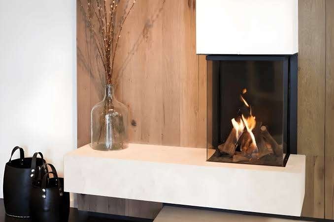 M-Design 550 DC TrueFlame, Huis en Inrichting, Kachels, Niet ingevuld, Gas, Niet ingevuld, Zo goed als nieuw