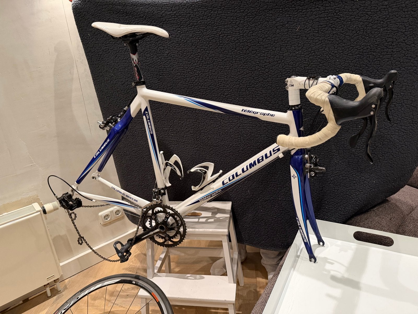 Columbus racefiets frame met Campagnolo Veloce onderdelen, 28 inch, Gebruikt, Aluminium, Meer dan 20 versnellingen