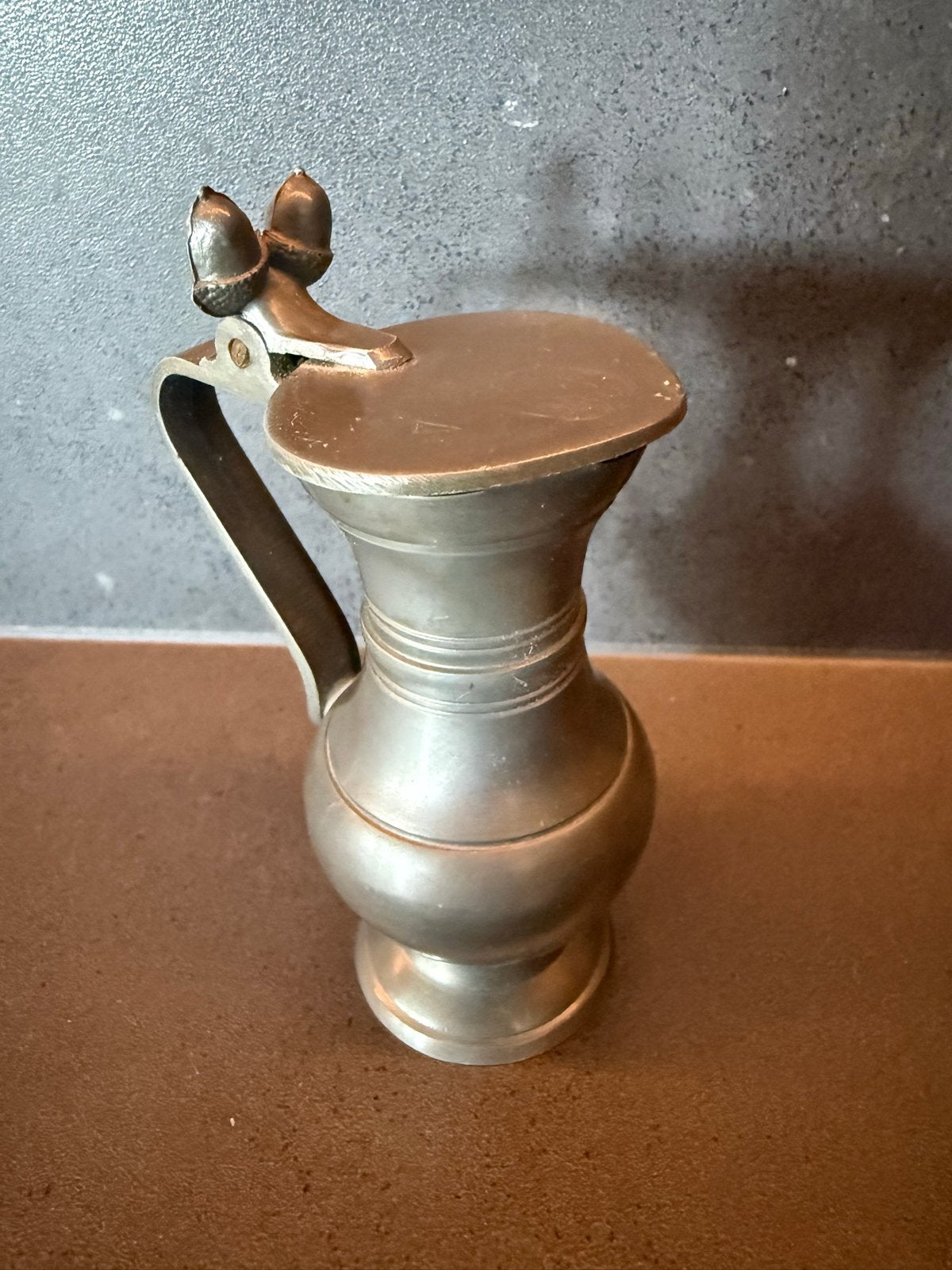Kayserzinn Tinnen Miniatuur Schenkkan met Deksel, Antiek en Kunst, Antiek | Tin, Ophalen of Verzenden