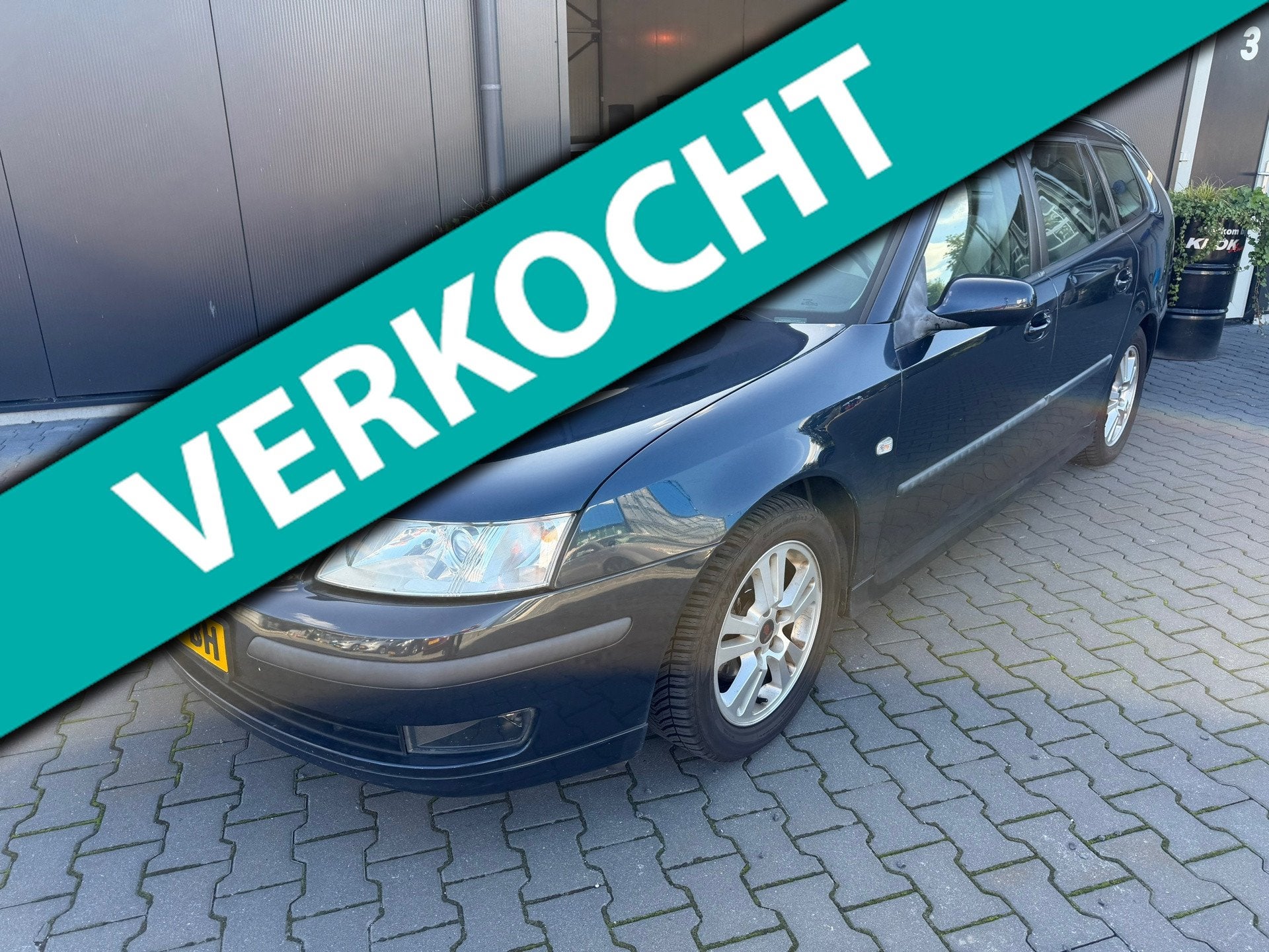 Saab 9-3 Sport Estate 1.8 Linear, Auto's, Gebruikt, Beige, 4 cilinders, Blauw