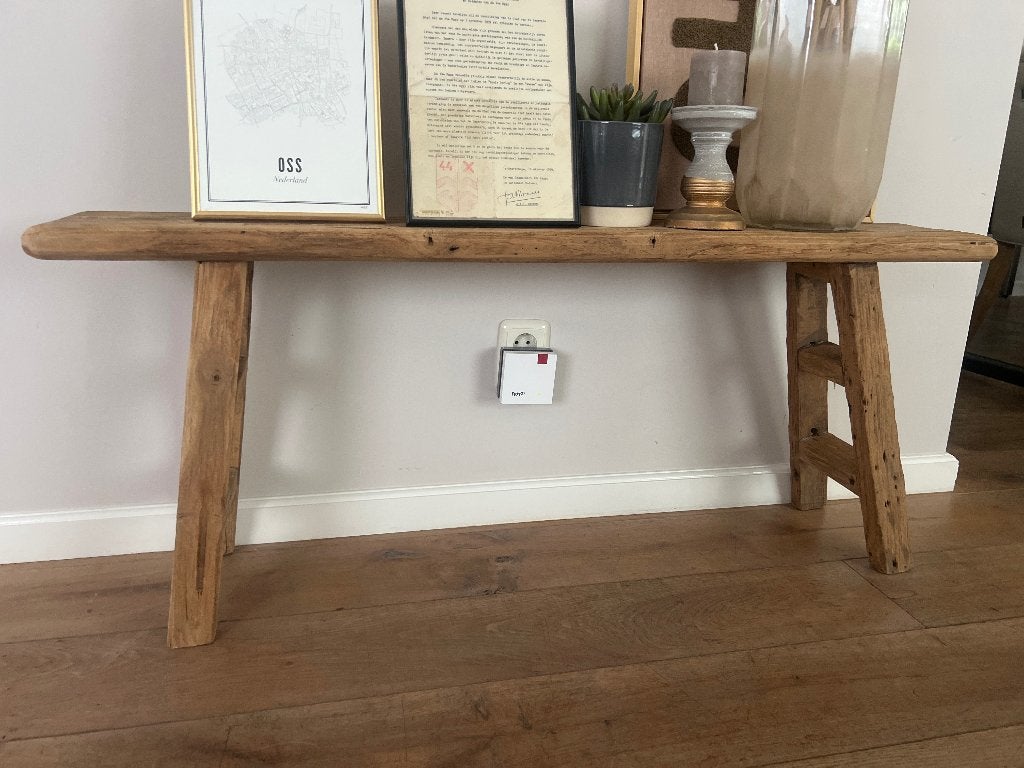 Houten bankje, Ophalen, Zo goed als nieuw