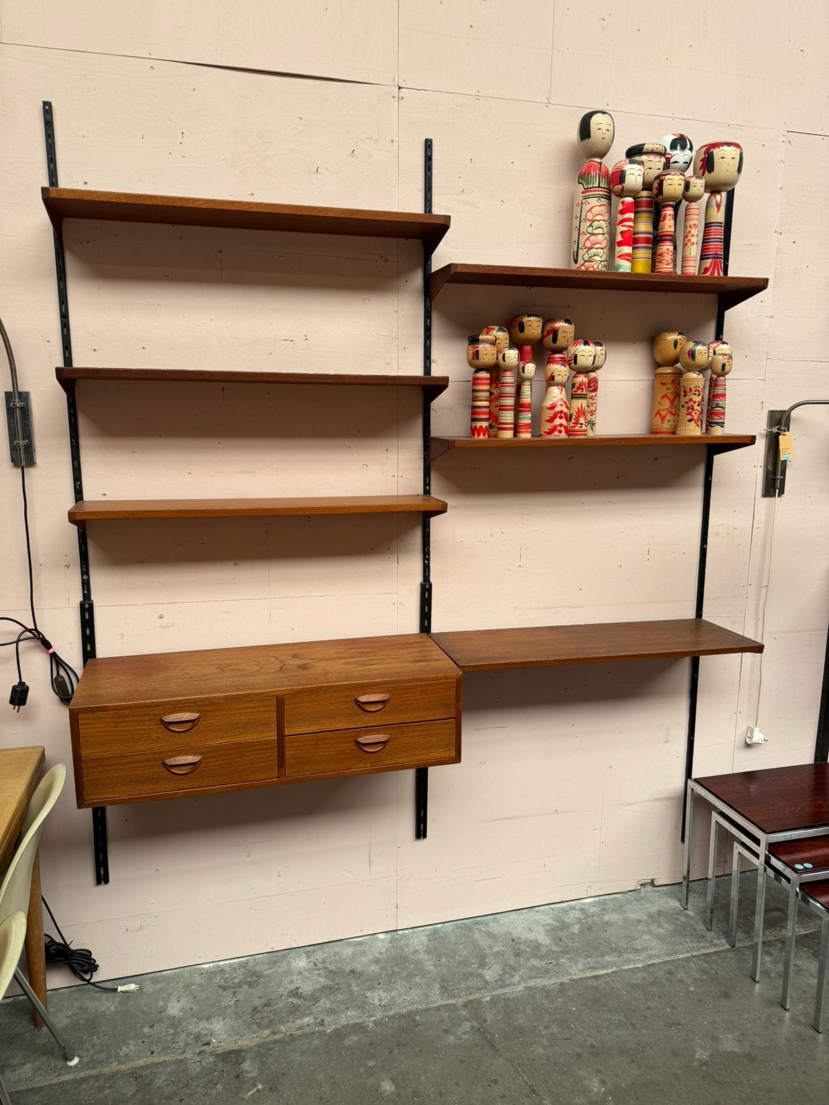 Wandsysteem Kai Kristiansen jaren 60 - Teak, Ophalen, Gebruikt, 200 cm of meer, 150 tot 200 cm