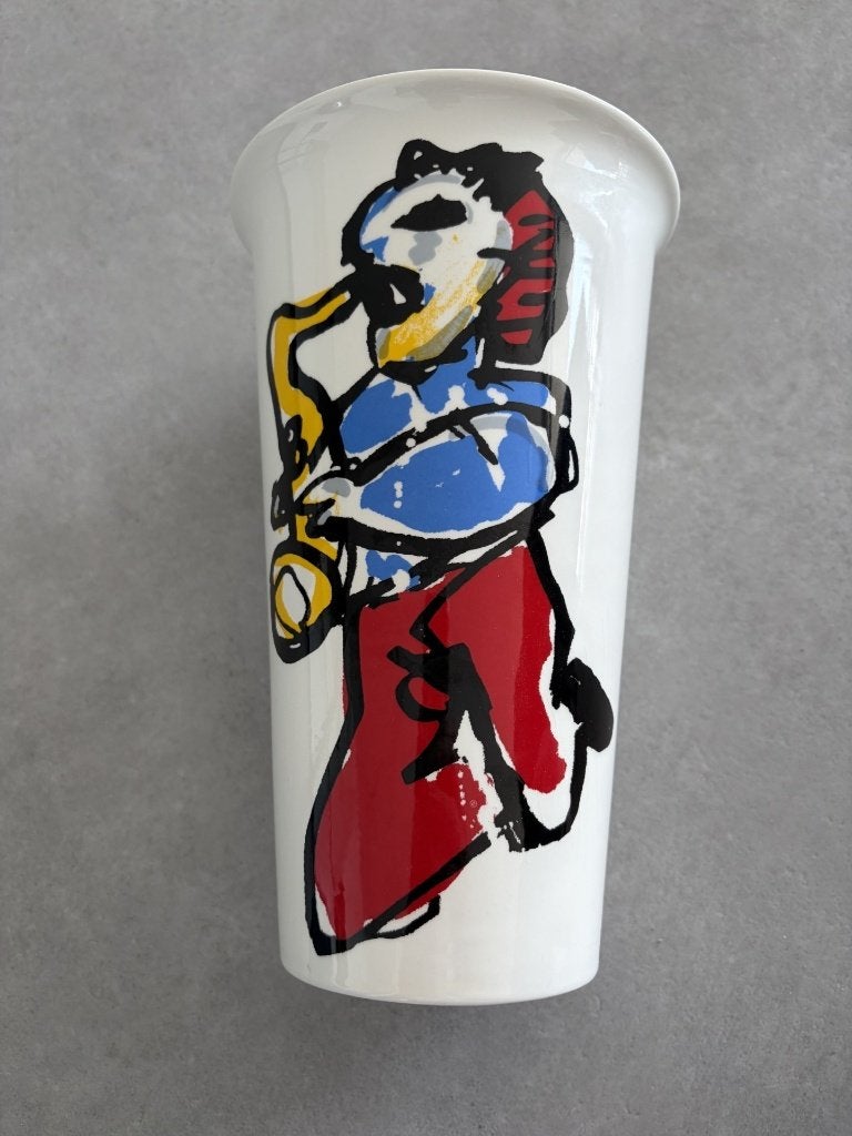 Herman Brood, set van twee keramieken vazen, Antiek en Kunst, Ophalen