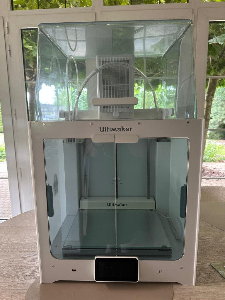 3D-Printer - Ultimaker S5 - met dozen filamenten, Computers en Software, 3D Printers, Ophalen, Gebruikt, Ingebouwde Wi-Fi, Ultimaker