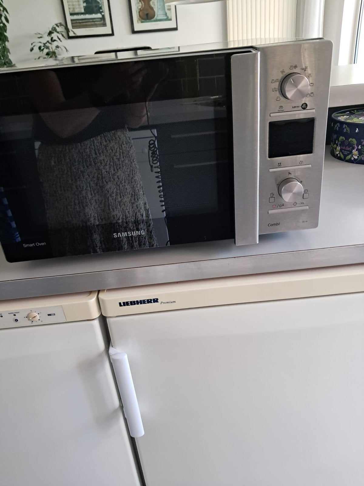Samsung Smart Oven Combi Magnetron Zilver, Witgoed en Apparatuur, Magnetrons, Ophalen, Combimagnetron, Grill, Zo goed als nieuw